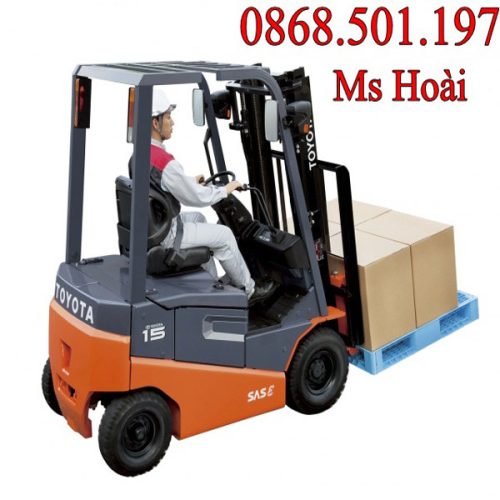 xe nâng điện cũ ngồi lái toyota