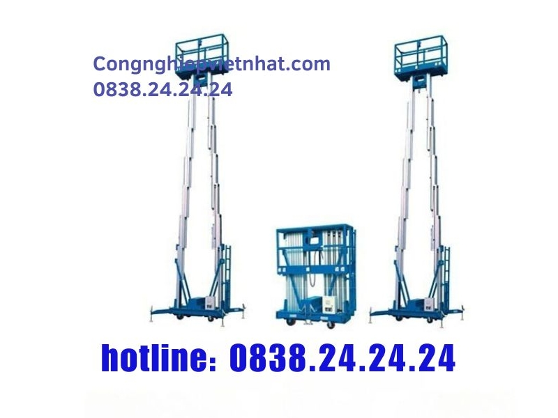 “NGÃ NGỬA” VỚI THANG NÂNG NGƯỜI 6M 8M 10M 12M GIÁ RẺ 1 thang nang rut cao cong nghiep viet nhat