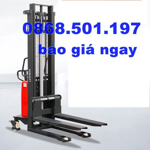 Xe nâng bán tự động 1 tấn