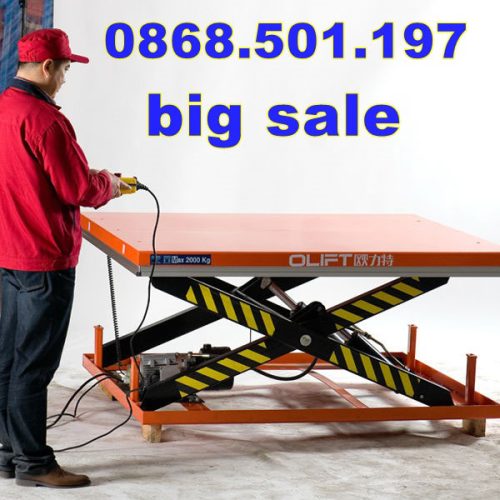 bàn nâng điện 2 tấn