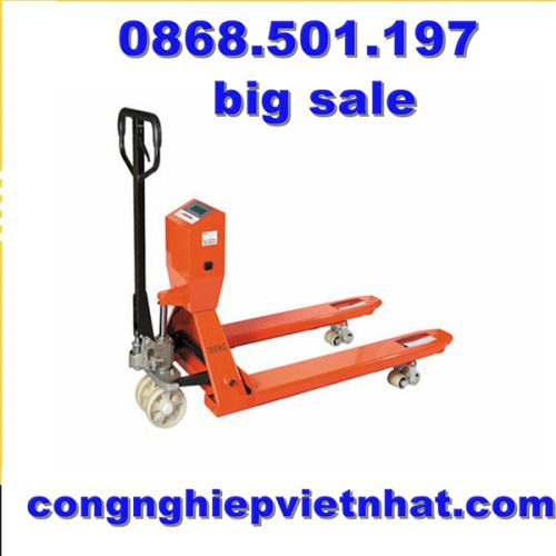 Xe nâng tay 2.5 tấn có cân điện tử