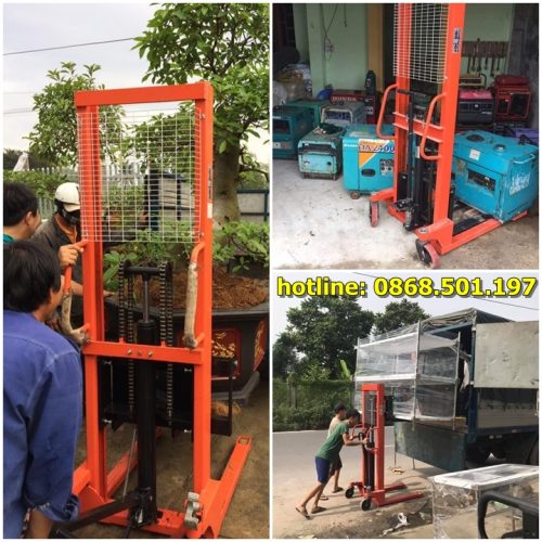 xe nâng tay lên cao 1 tấn 2 tấn