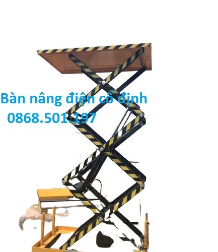 Bàn nâng điện 3m tải 1 tấn cố định giá rẻ