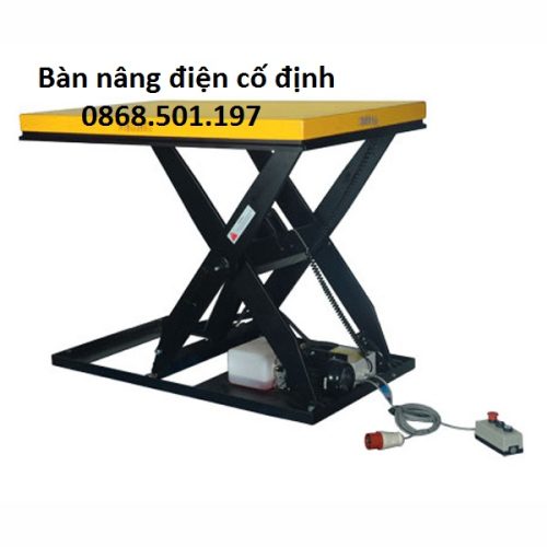Bàn nâng điện cố định nhập khẩu giá rẻ 1000kg, 2 tấn