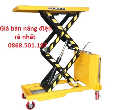Giá bàn nâng điện di chuyển tải 800kg, 350kg, 0.5 tấn